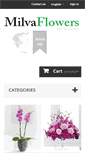 Mobile Screenshot of milvaflowers.gr